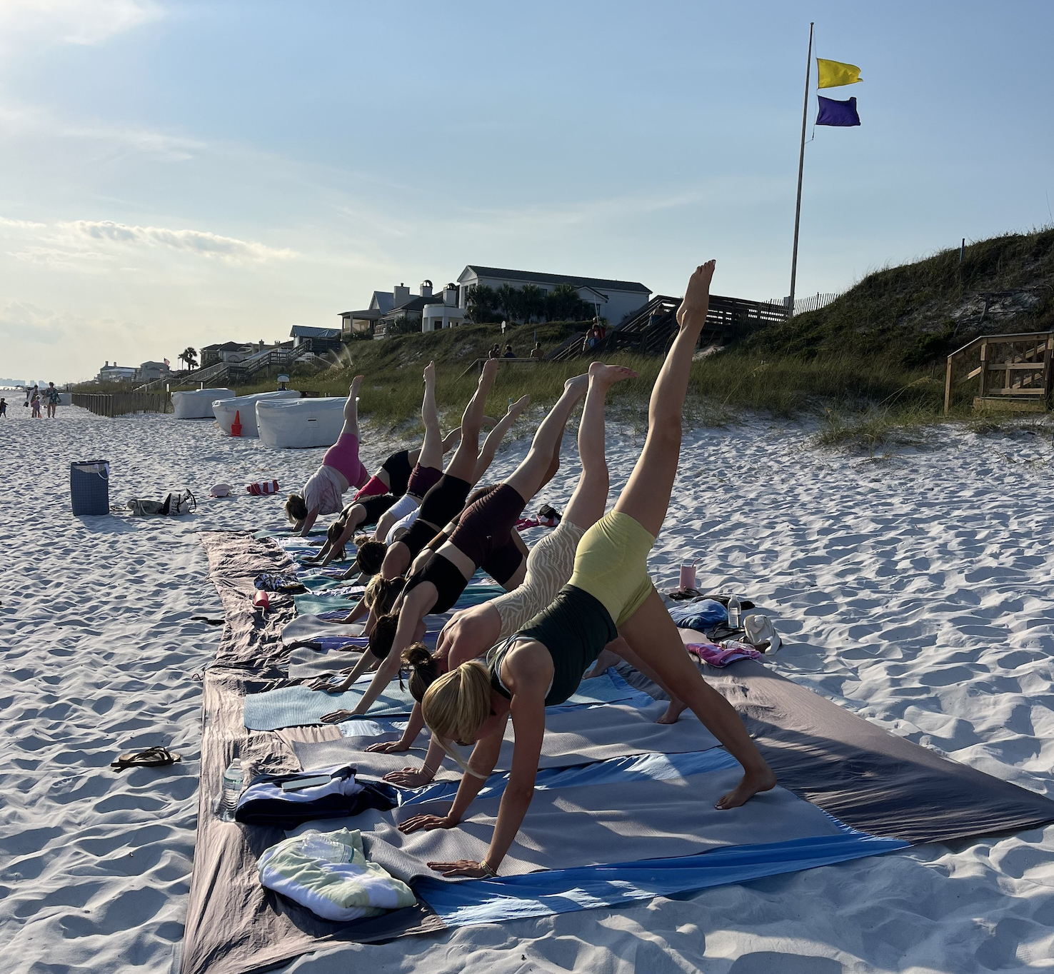 Yoga and 30A, a perfect combination you can do near your Oversee Vacation Home.